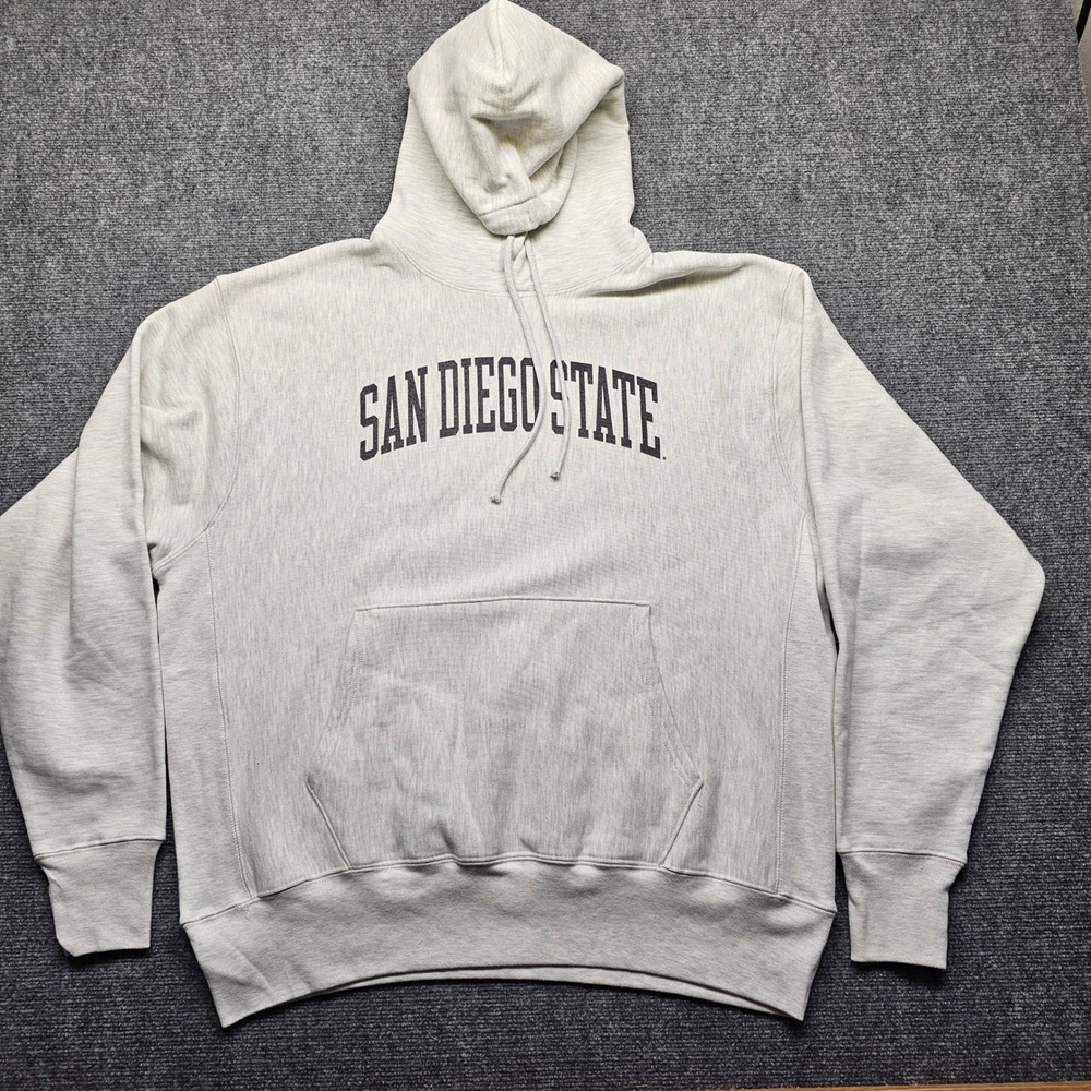 Champion Reverse Weave San Diego State Hoodie Gray XL CS3051 940 SDSU Pullover